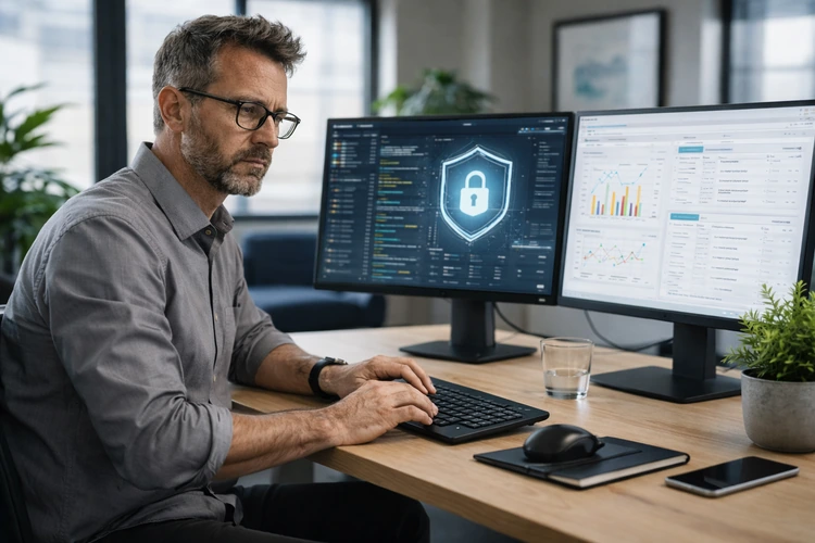 IT Sikkerhedskonsulent der arbejder med Security